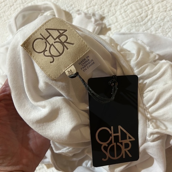 Chaser Ruffle Vent Back Henley. NWT. Medium - Picture 6 of 6